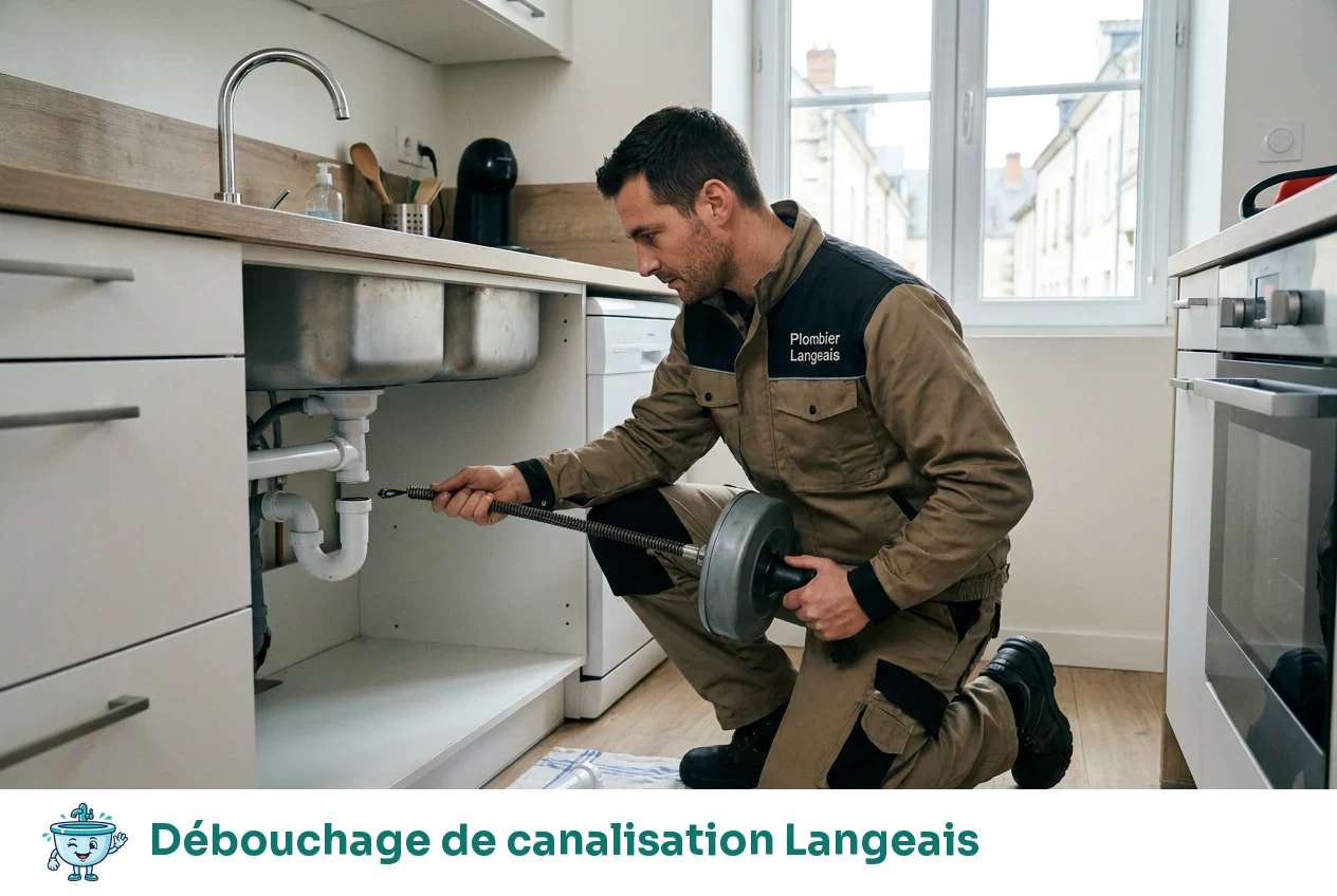 Débouchage de canalisation à Langeais