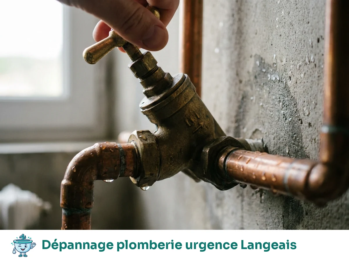 Dépannage plomberie urgence à Langeais