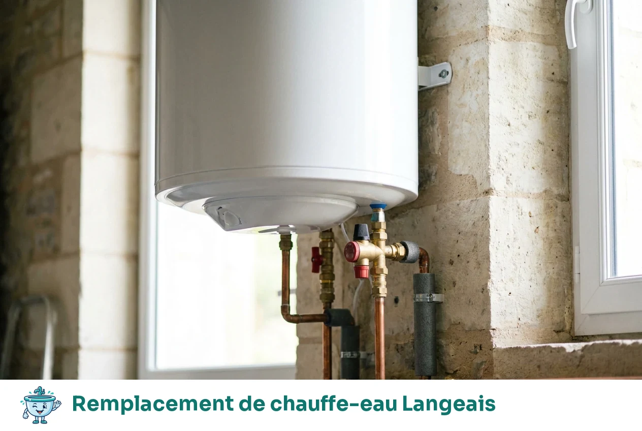 Remplacement de chauffe-eau à Langeais