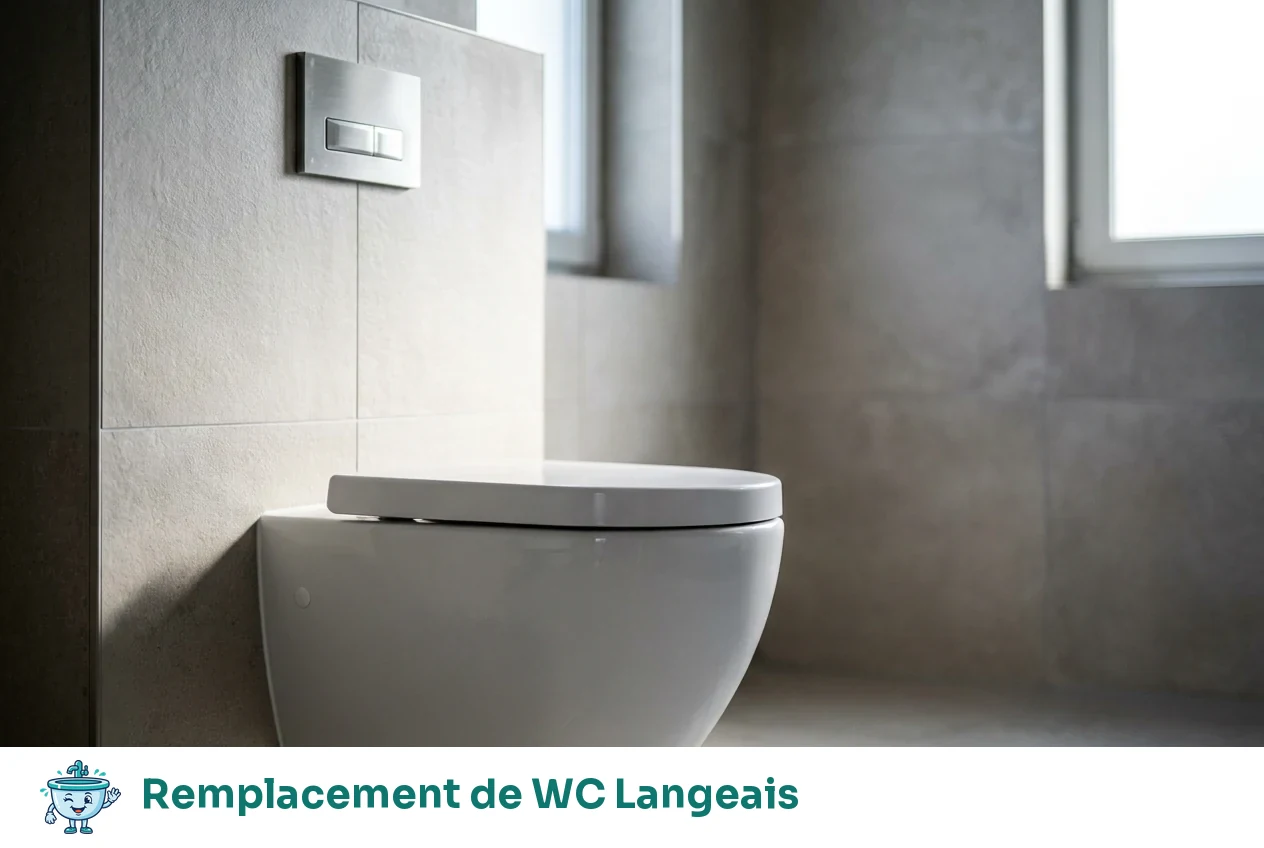 Remplacement de WC à Langeais